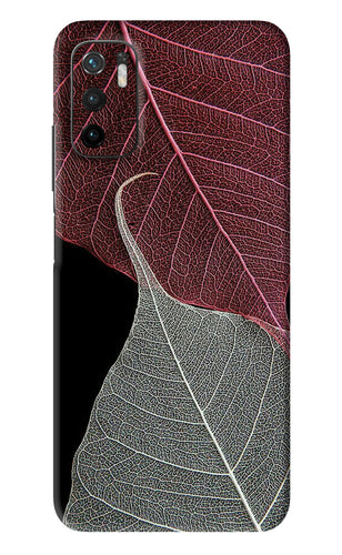 Leaf Pattern Poco M3 Pro 5G Back Skin Wrap