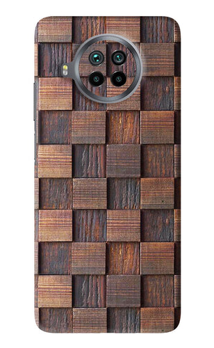 Wooden Cube Design Xiaomi Mi 10i Back Skin Wrap