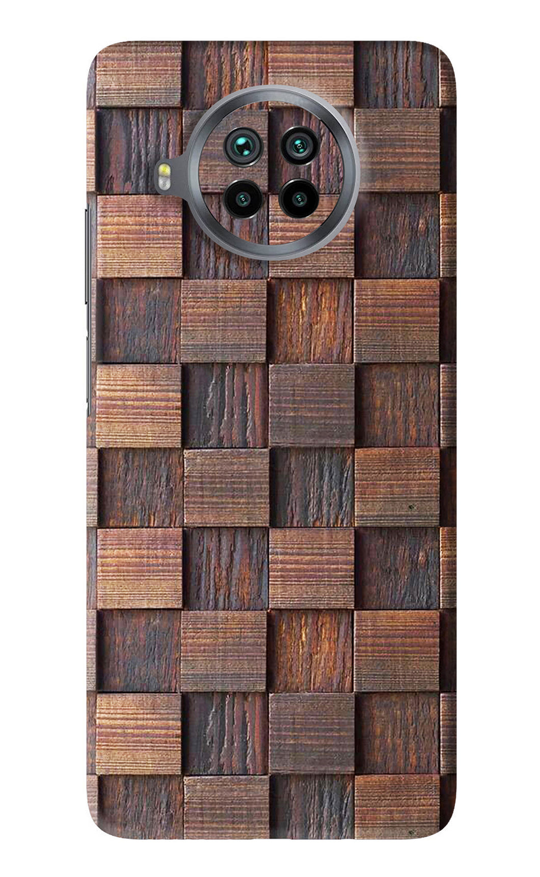 Wooden Cube Design Xiaomi Mi 10i Back Skin Wrap