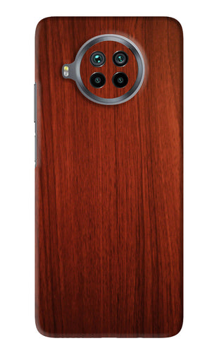 Wooden Plain Pattern Xiaomi Mi 10i Back Skin Wrap