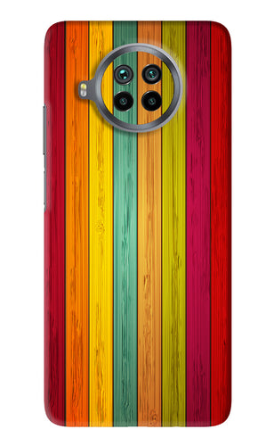 Multicolor Wooden Xiaomi Mi 10i Back Skin Wrap