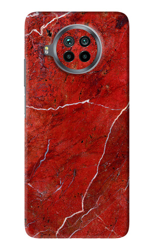 Red Marble Design Xiaomi Mi 10i Back Skin Wrap