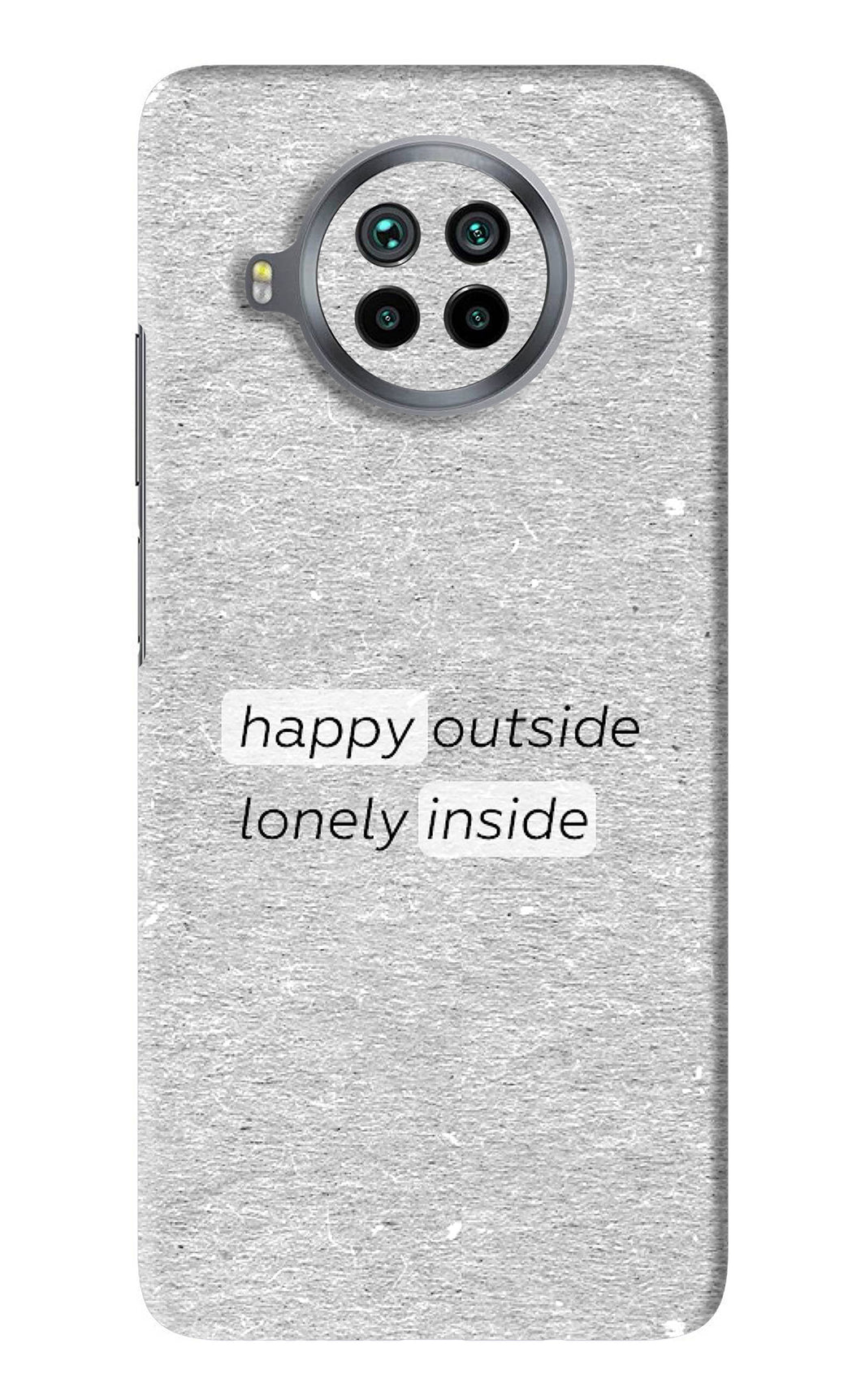 Happy Outside Lonely Inside Xiaomi Mi 10i Back Skin Wrap