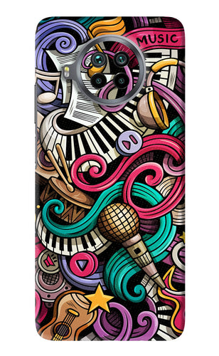 Music Abstract Xiaomi Mi 10i Back Skin Wrap