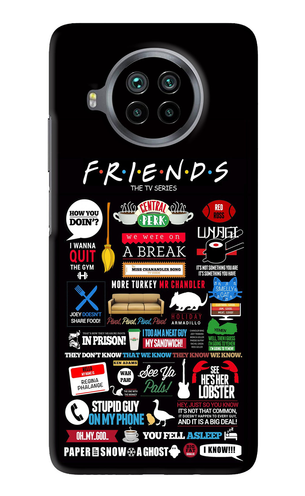 FRIENDS Xiaomi Mi 10i Back Skin Wrap