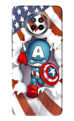 Captain America Xiaomi Mi 10i Back Skin Wrap