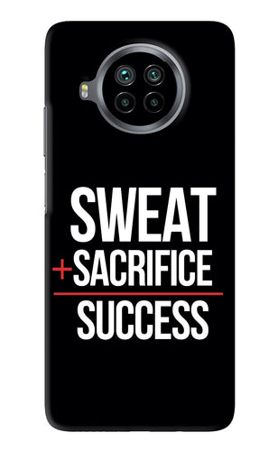Sweat Sacrifice Success Xiaomi Mi 10i Back Skin Wrap