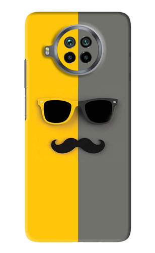 Sunglasses with Mustache Xiaomi Mi 10i Back Skin Wrap