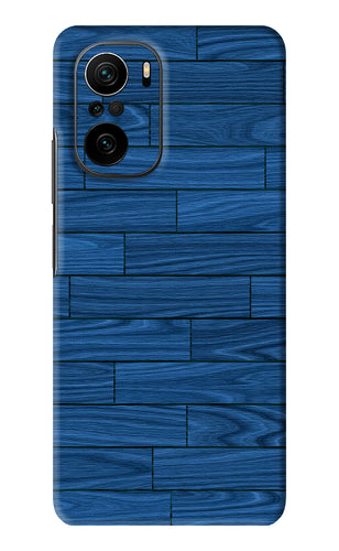 Blue Wooden Texture Xiaomi Mi 11X Back Skin Wrap