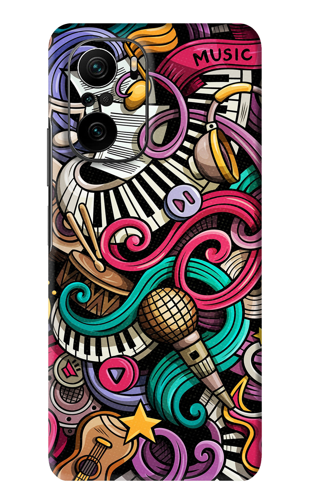 Music Abstract Xiaomi Mi 11X Back Skin Wrap