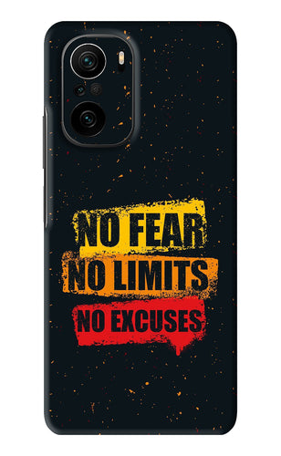 No Fear No Limits No Excuses Xiaomi Mi 11X Back Skin Wrap
