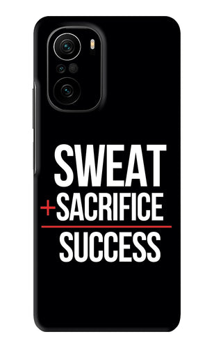 Sweat Sacrifice Success Xiaomi Mi 11X Back Skin Wrap