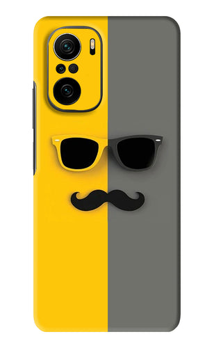 Sunglasses with Mustache Xiaomi Mi 11X Back Skin Wrap