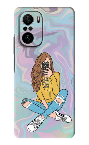 Selfie Girl Xiaomi Mi 11X Back Skin Wrap