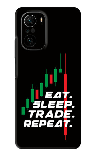 Eat Sleep Trade Repeat Xiaomi Mi 11X Back Skin Wrap