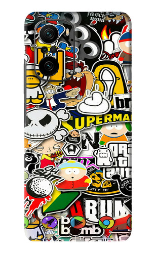 Sticker Bomb Xiaomi Mi 11X Pro Back Skin Wrap