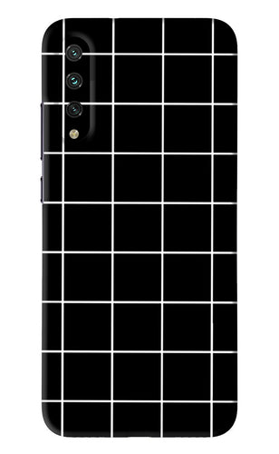 White Grid Xiaomi Mi A3 Back Skin Wrap