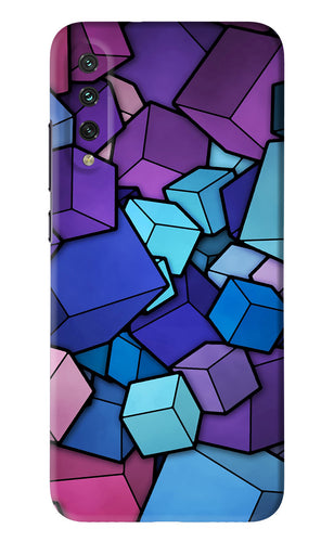 Cubic Abstract Xiaomi Mi A3 Back Skin Wrap