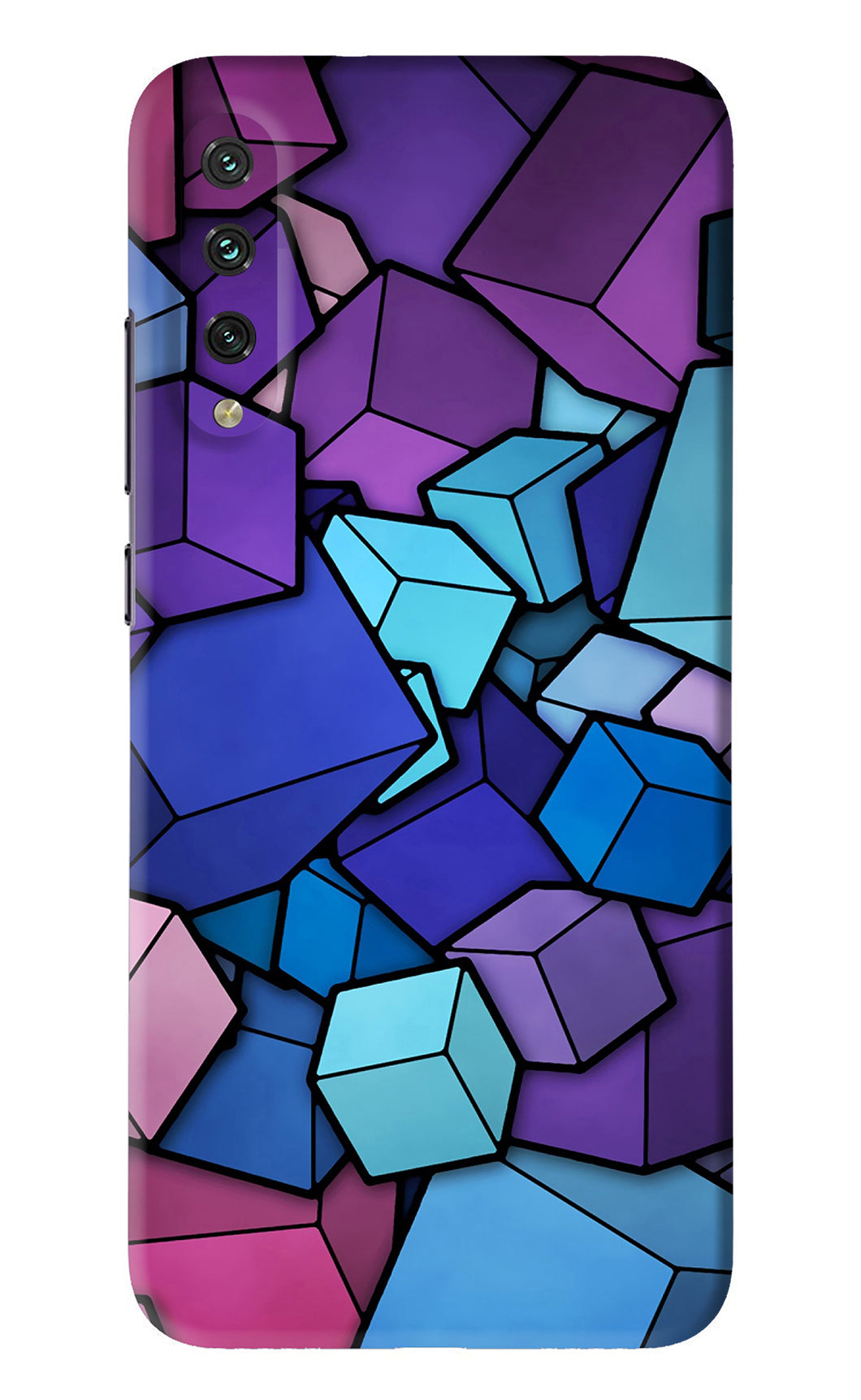 Cubic Abstract Xiaomi Mi A3 Back Skin Wrap