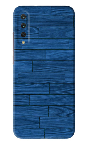 Blue Wooden Texture Xiaomi Mi A3 Back Skin Wrap