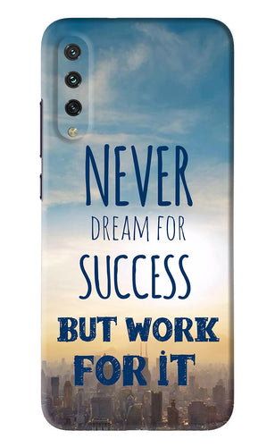 Never Dream For Success But Work For It Xiaomi Mi A3 Back Skin Wrap