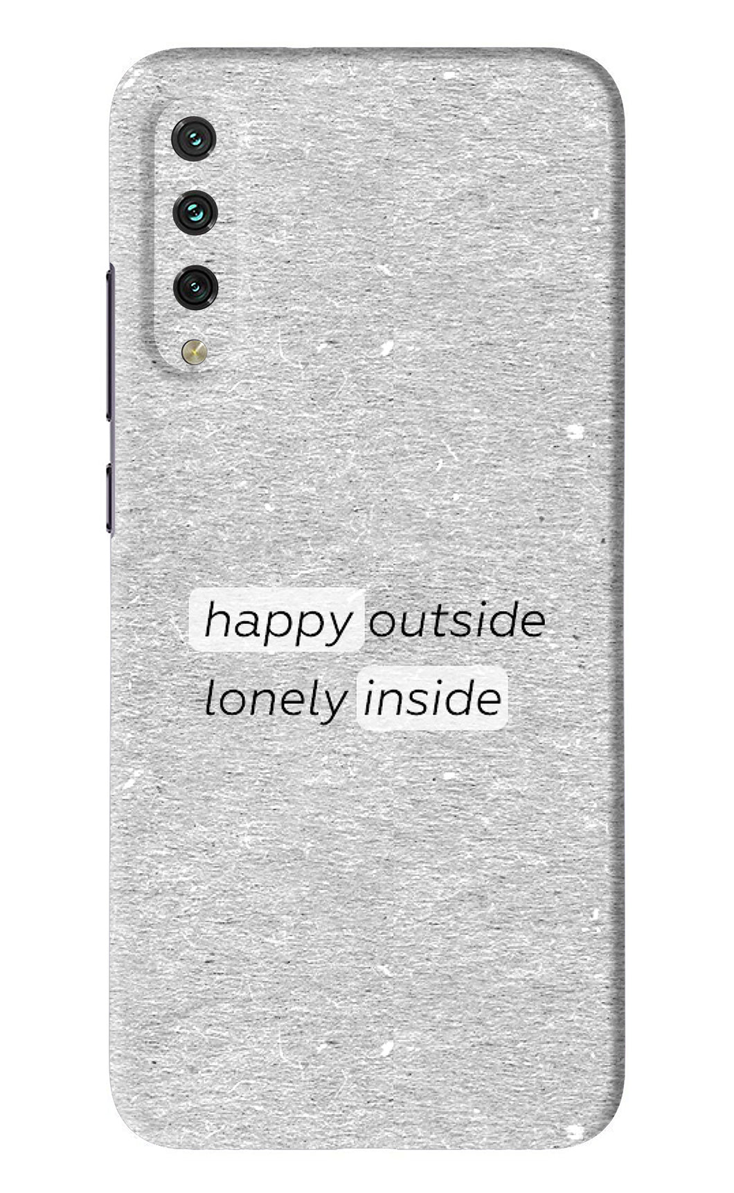 Happy Outside Lonely Inside Xiaomi Mi A3 Back Skin Wrap