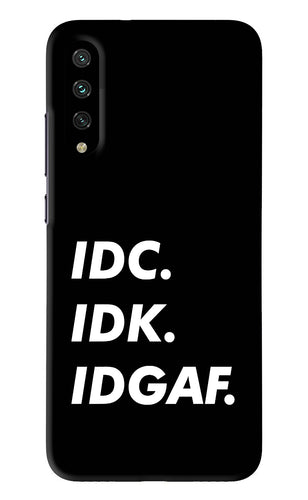 Idc Idk Idgaf Xiaomi Mi A3 Back Skin Wrap