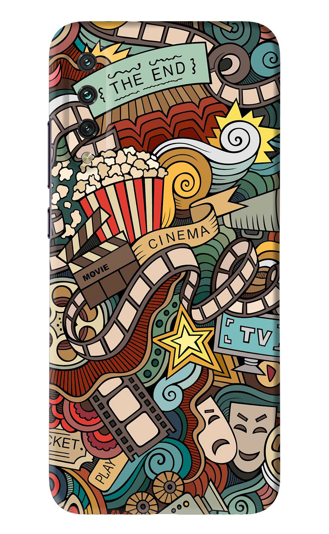 Cinema Abstract Xiaomi Mi A3 Back Skin Wrap