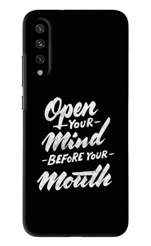 Open Your Mind Before Your Mouth Xiaomi Mi A3 Back Skin Wrap