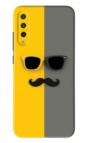 Sunglasses with Mustache Xiaomi Mi A3 Back Skin Wrap