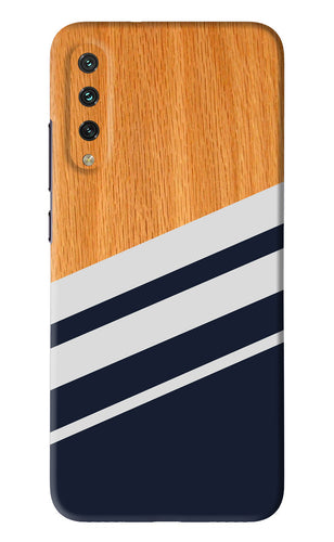 Black And White Wooden Xiaomi Mi A3 Back Skin Wrap
