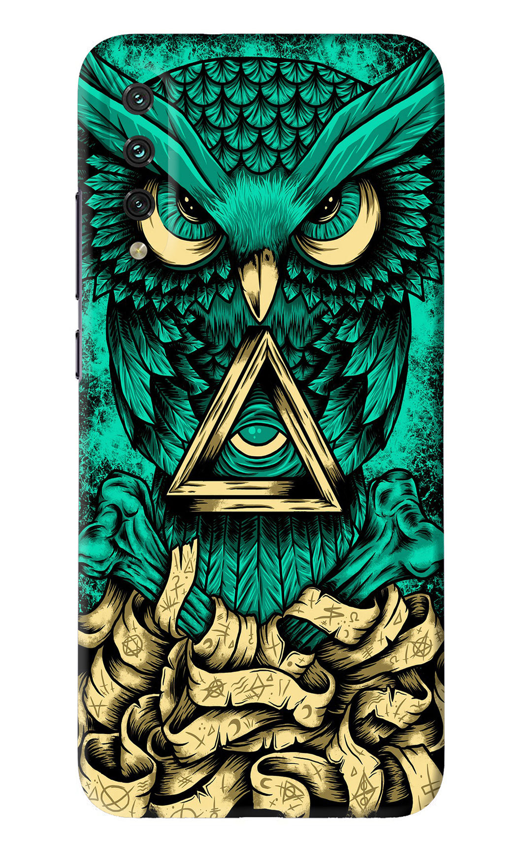 Green Owl Xiaomi Mi A3 Back Skin Wrap