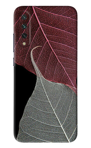 Leaf Pattern Xiaomi Mi A3 Back Skin Wrap