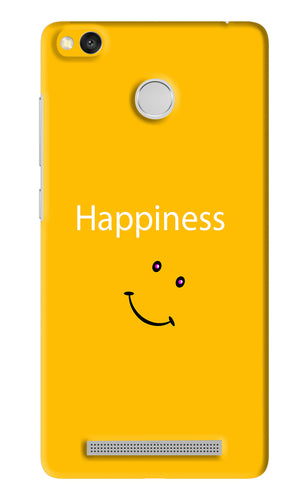 Happiness With Smiley Xiaomi Redmi 3S Prime Back Skin Wrap