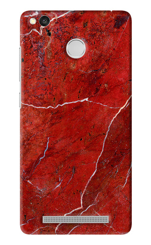 Red Marble Design Xiaomi Redmi 3S Prime Back Skin Wrap