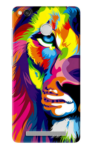 Lion Half Face Xiaomi Redmi 3S Prime Back Skin Wrap