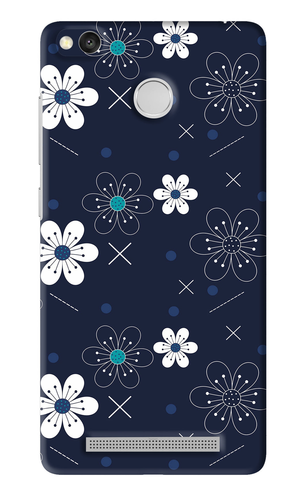 Flowers 4 Xiaomi Redmi 3S Prime Back Skin Wrap