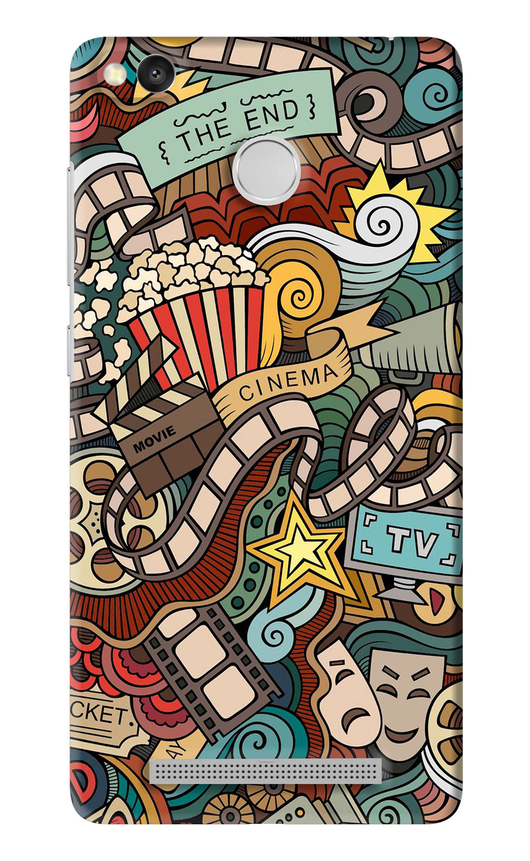 Cinema Abstract Xiaomi Redmi 3S Prime Back Skin Wrap