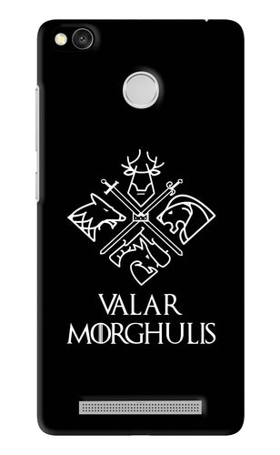 Valar Morghulis | Game Of Thrones Xiaomi Redmi 3S Prime Back Skin Wrap
