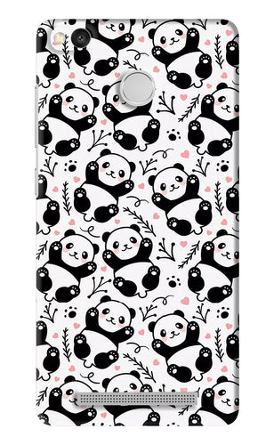 Cute Panda Xiaomi Redmi 3S Prime Back Skin Wrap