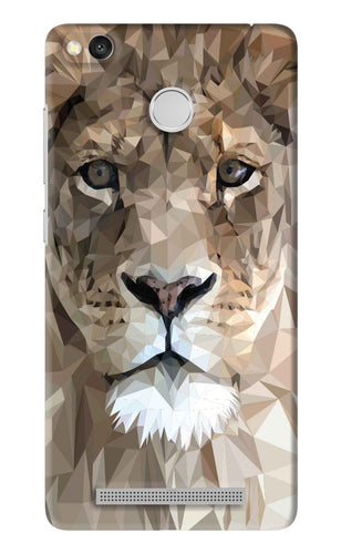 Lion Art Xiaomi Redmi 3S Prime Back Skin Wrap