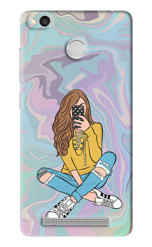 Selfie Girl Xiaomi Redmi 3S Prime Back Skin Wrap