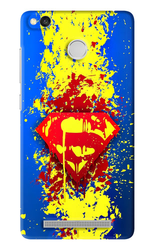 Superman logo Xiaomi Redmi 3S Prime Back Skin Wrap