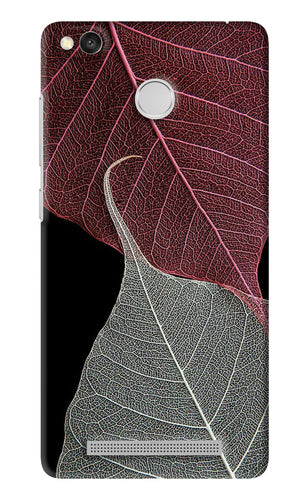 Leaf Pattern Xiaomi Redmi 3S Prime Back Skin Wrap