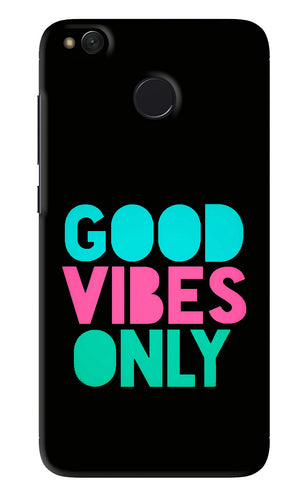 Quote Good Vibes Only Xiaomi Redmi 4 Back Skin Wrap
