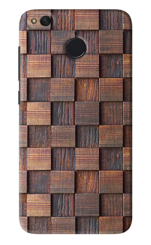 Wooden Cube Design Xiaomi Redmi 4 Back Skin Wrap