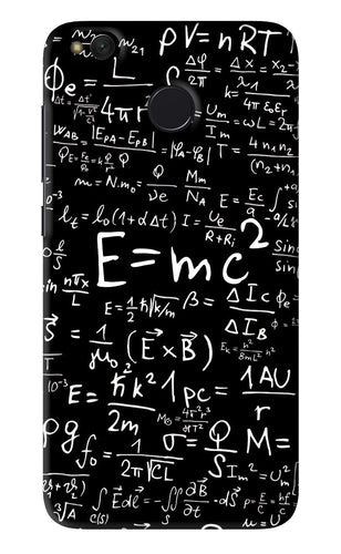 Physics Albert Einstein Formula Xiaomi Redmi 4 Back Skin Wrap