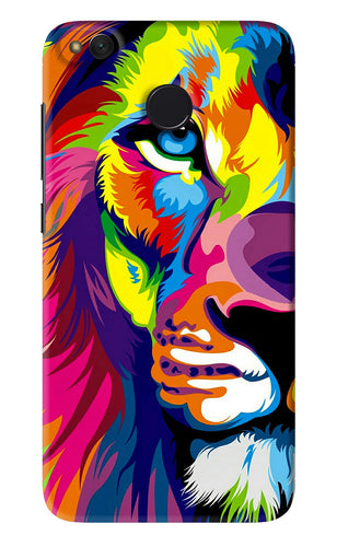 Lion Half Face Xiaomi Redmi 4 Back Skin Wrap