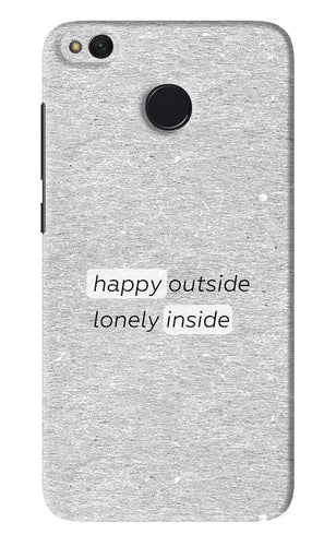 Happy Outside Lonely Inside Xiaomi Redmi 4 Back Skin Wrap