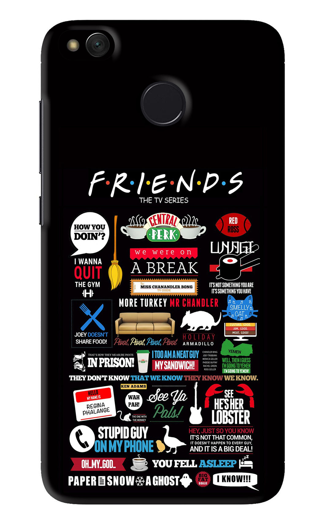 FRIENDS Xiaomi Redmi 4 Back Skin Wrap